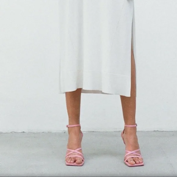 ZARA HEELED LEATHER SANDALS WITH JUTE INSOLE - Picture 13 of 15